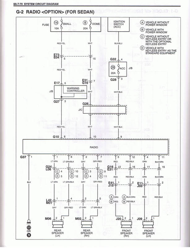 SUZUKI Car Radio Stereo Audio Wiring Diagram Autoradio 